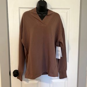 NWT Athleta Clarity V-Neck Sweatshirt